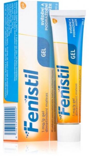 Fenistil Fenistil 1 mg/g zklidňující gel při poštípání hmyzem, spálení od slunce a kopřivce