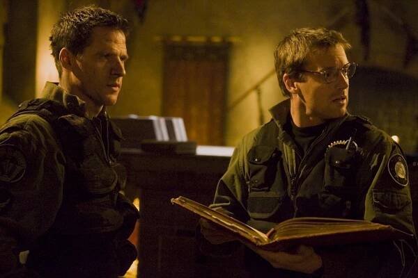 Hvězdná brána - Kamelot - Z filmu - Ben Browder, Michael Shanks