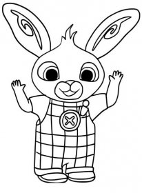 Omalovánky bing králíček z dětského kresleného filmu