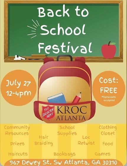 Back To School Festival- KROC Center- July 2023- Community Event - TELIC Empowerment