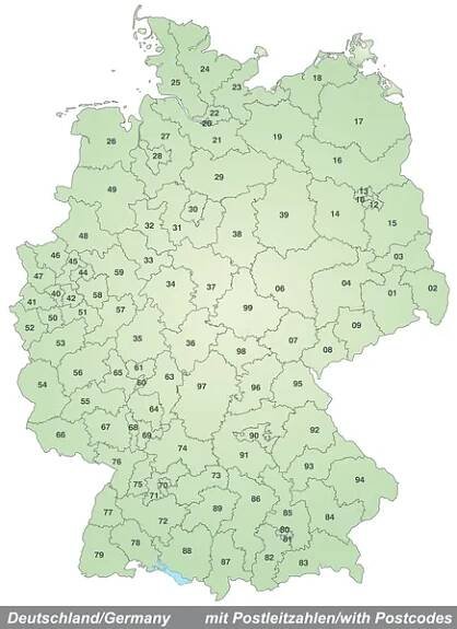 Mapa německa Stock vektory - Page 2