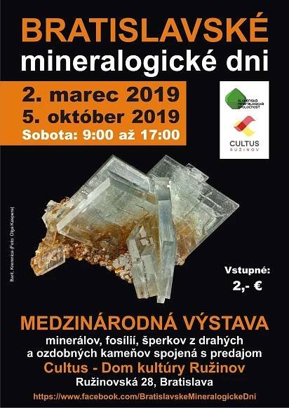Bratislavské mineralogické dni 2019 - Slovenská mineralogická spoločnosť