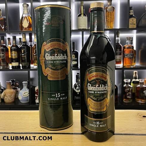 GLENFIDDICH CASK STRENGTH OLD EDITION 15Y 1L