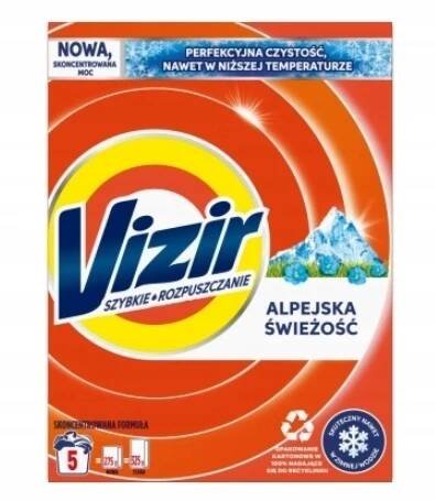 Prací prášek Vizir Prací prášek Alpine Fresh, 5 praní