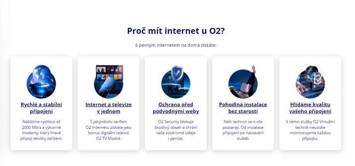 Výhody internetu od O2