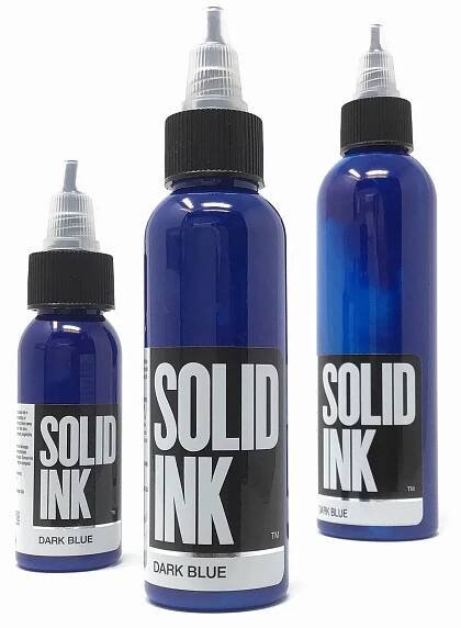 Solid Tattoo Ink Dark Blue 
