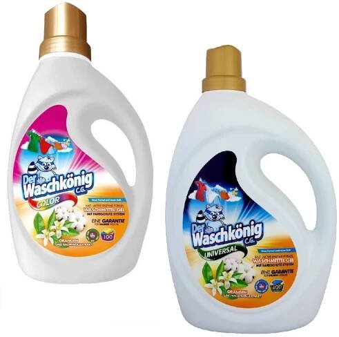 Waschkönig ORANGE prací gel 100 praní, 3L