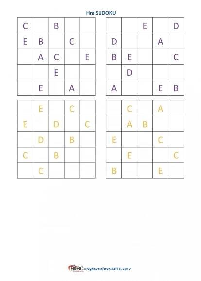 Aitec internetová knižnica - Materiál: Hra SUDOKU