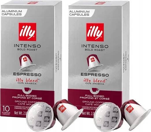 Kapsle pro Nespresso illy Espresso Intenso 2 x 10 kusů