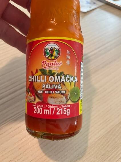 Podrobné informace o potravině Chilli omáčka pálivá