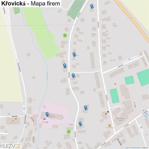 Křovická - mapy | Kurzy.cz