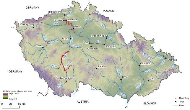 There Used to Be a River Ferry: Identifying and Analyzing Localities by Means of Old Topographic Maps
