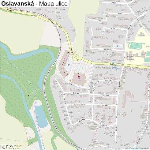 Oslavanská - mapy | Kurzy.cz