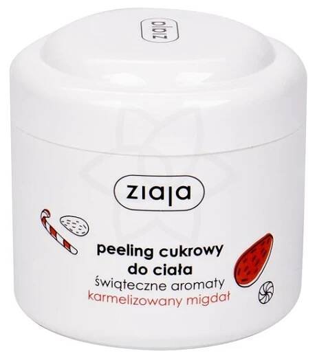 Ziaja Caramelised Almond Sugar Body Scrub Tělový peeling pro ženy 200 ml