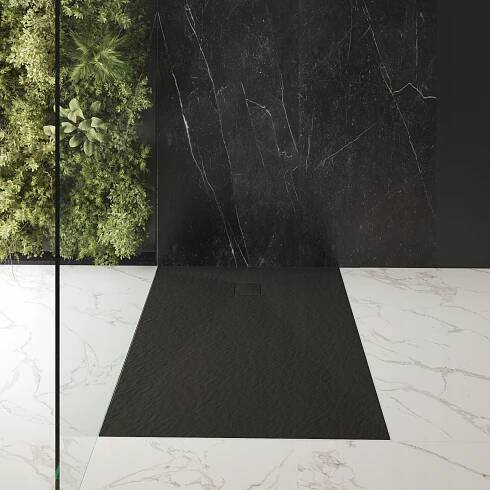 ČERNÁ OBDÉLNÍKOVÁ SPRCHOVÁ VANIČKA 120 x 90 CM SMC KOMPOZIT TEJA EAN (GTIN) 5905036621272