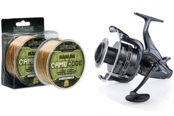 Naviják Mivardi Kappa 8000 + vlasec CamoCODE Mainline 0.355mm 600m - LovKapra.com