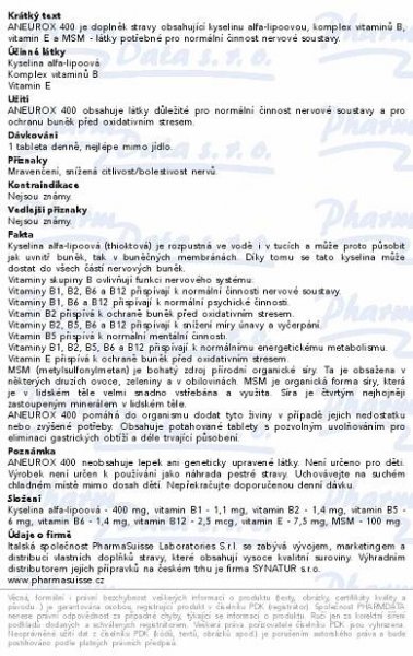 ANEUROX 400 PharmaSuisse tbl.30