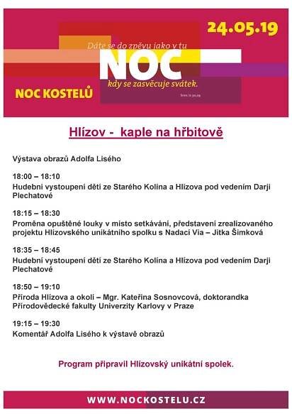 Noc kostelů v Hlízově – Hlízovský Unikátní Spolek