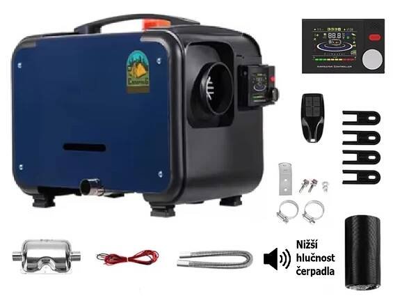 XL-AIRD V39 Nezávislé topení 8kW - přenosné, černý LCD ovladač, 1 výduch, tiché čerpadlo