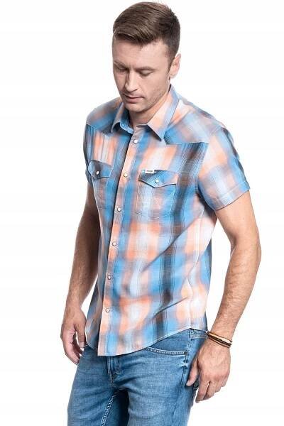 Pánská košile Wrangler SS WESTERN SHIRT M Název barvy výrobce Faded Black