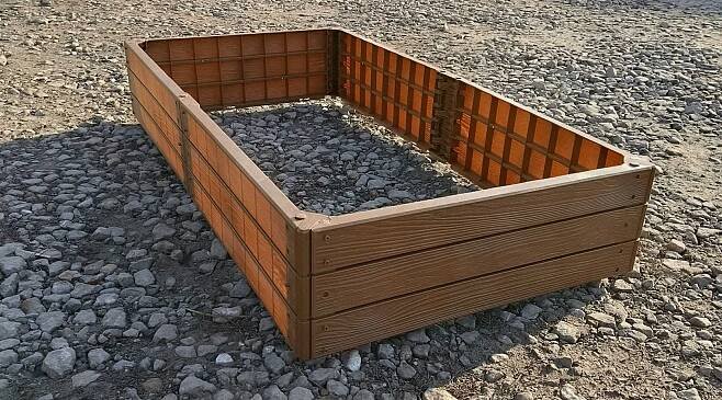 Zahradní záhonová truhla zeleninová zahrada záhon 150x75x25 cm přírodní za 790.00CZK - Allegro