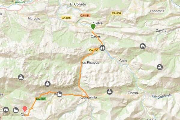 Camino Lebaniego stage two from Cades to Cicera