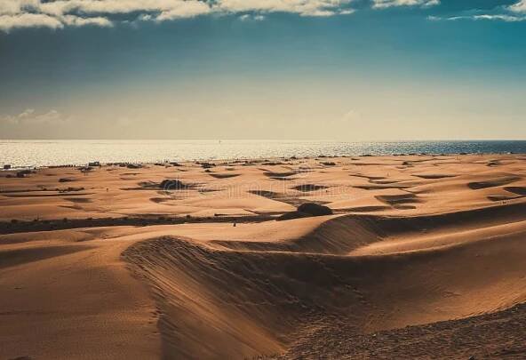 Sand Dunes in Maspalomas Gran Canaria, Spain Stock Image - Image of sand, maspalomas: 173520601