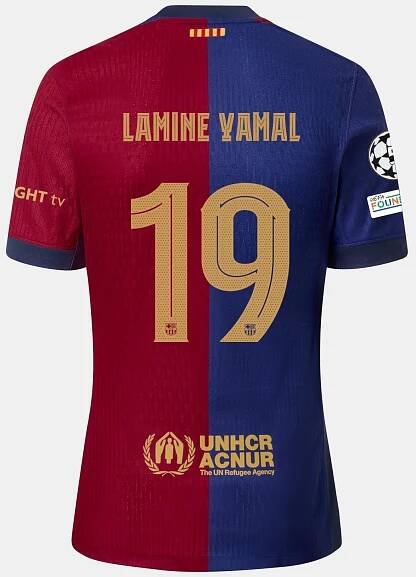 LAMINE YAMAL | UCL Men's home jersey 24/25 FC Barcelona - Player's Edition