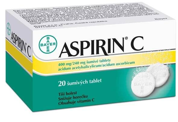ASPIRIN C POR 400MG/240MG TBL EFF 20