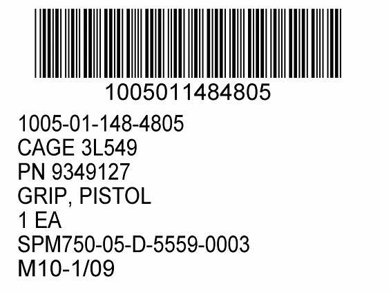 mil spec 129 label