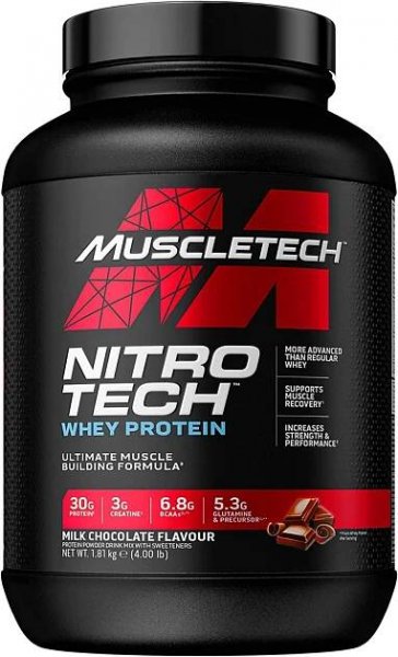 Sport Nitro-Tech Performance - MuscleTech Příchuť: cookies & krém, Balení (g): 910 g