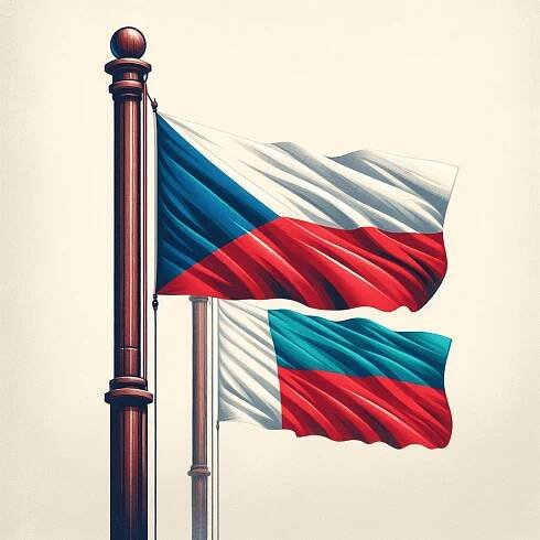 vlajky české republiky a madagaskaru – VytvořSiPotisk.cz