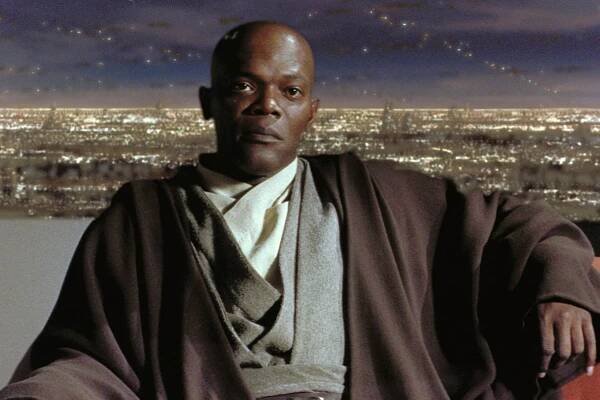 Samuel L. Jackson in Star Wars I: Skrytá hrozba (1999)