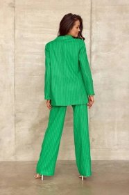 Dámské zelené ležérní sako s knoflíky Roco Fashion