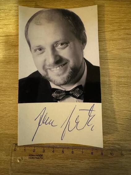 JAN JEŽEK HEREC ORIGINÁL AUTOGRAM A FOTO - Ostatní sběratelské předměty