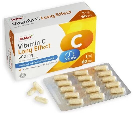 Dr. Max Vitamin C Long Effect 500 mg 1×60 cps, výživový doplnok