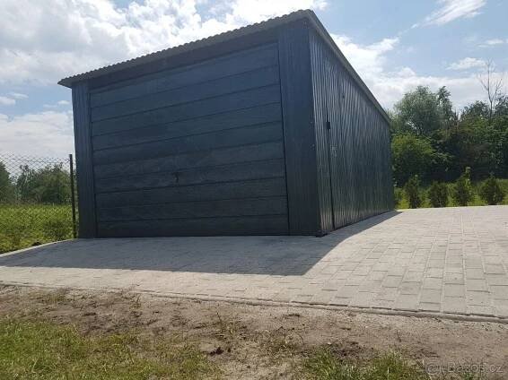 Plechová garáž 4x5m - Jičín