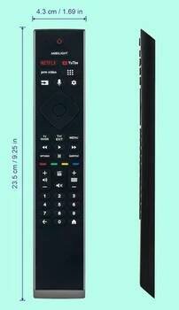 Náhradní dálkový ovladač 398GM10BEPHY0001CR, vhodný pro Philips OLED 4K TV 50PUS7409 55PUS7409