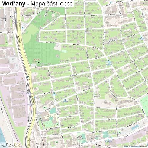 Modřany - mapy | Kurzy.cz