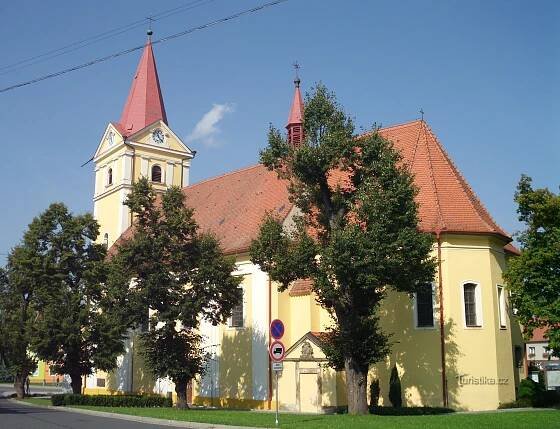 Koryčany - kostel sv. Vavřince
