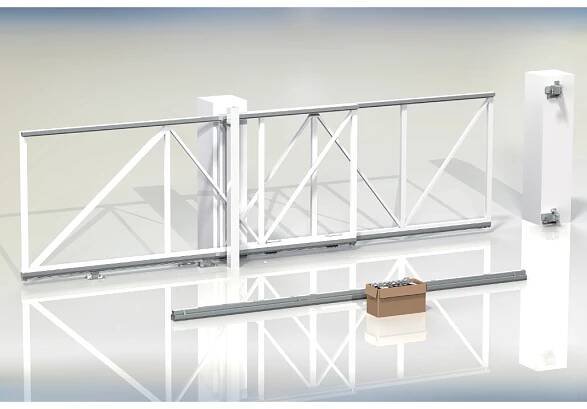 Teleskopický mechanismus FOLLOW-ME-4.25 pro 2-dílné posuvné brány, průjezd do 4,25 m