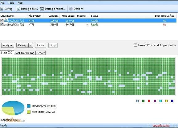 Disk SpeedUp - stahnu.cz