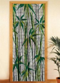 Wenko Maximex Bamboo závěs do dveří 90 x 200 cm
