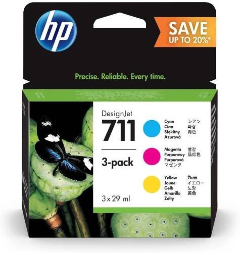 Inkoustová náplň HP 711 kombinované balení (P2V32A)
