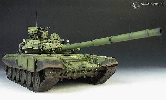 AeroModelBuild - Figure and Robot, Gundam, Military, Vehicle, Aero, Model Build. AeroModelBuild T-90 Main Battle Tank Built