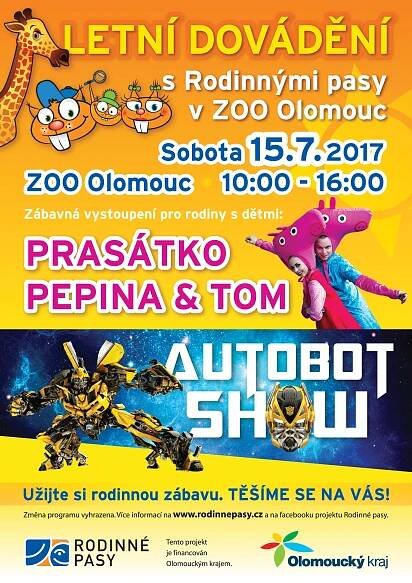 Letní dovádění s Rodinnými pasy | Zoo Olomouc - Svatý Kopeček