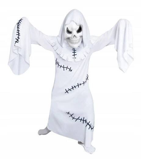 Kostým Kostým Přízrak Zjevení Duch Halloween 6-8 let 116-128 cm