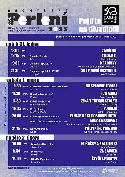 BECHYŇSKÉ PERLENÍ 2025 – XXXI. ročník - Město Bechyně