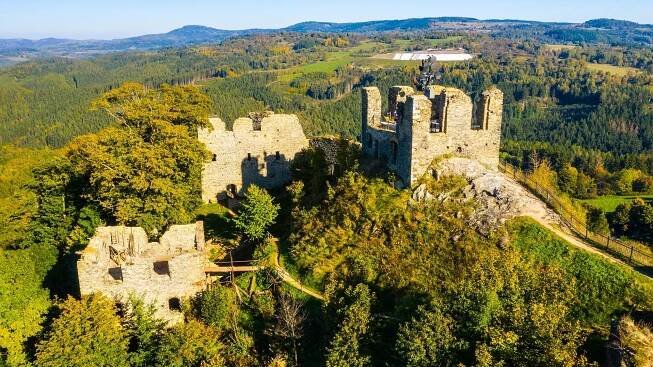 Zřícenina Andělská Hora: Nejkrásnější ruina Českého království