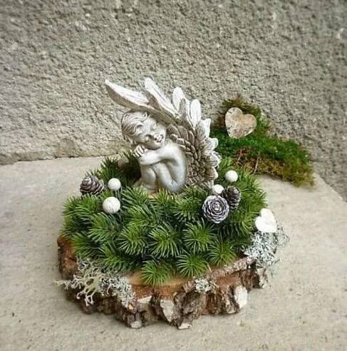 Dekorace na hrob Pinterest